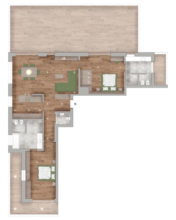 Residence Villa Al Sole Corvara Zewnętrze zdjęcie